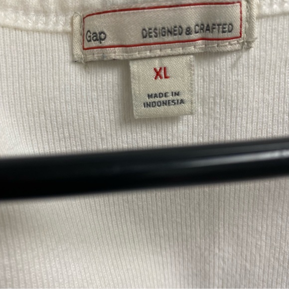 Gap Ladies‎ White and Blue Button-Down Midi Dress Pockets Sleeveless Size XL - Picture 7 of 8